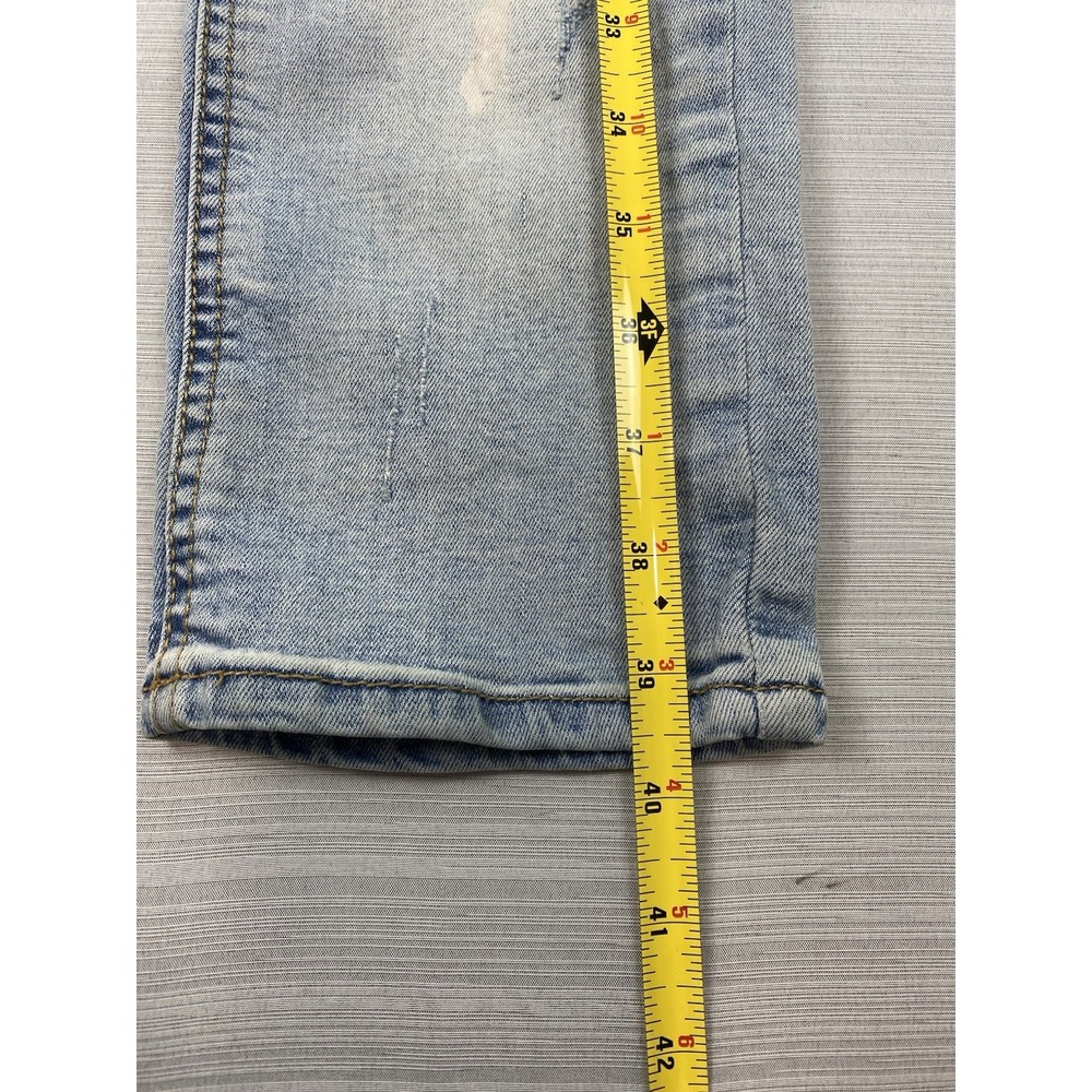 KDNK Jeans Grunge Paint Splatter Slim Fit Ripped Denim Men's Size 32 -11 4 14 11 - Picture 6 of 16